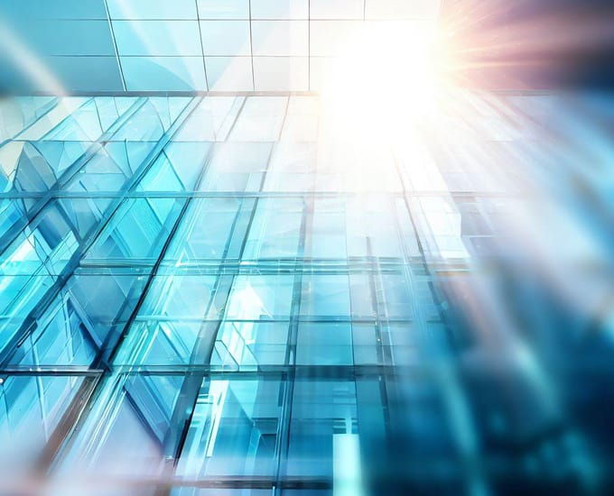 Image: Blog Title - 'Shining Light on the Beauty of Modern Glass Buildings